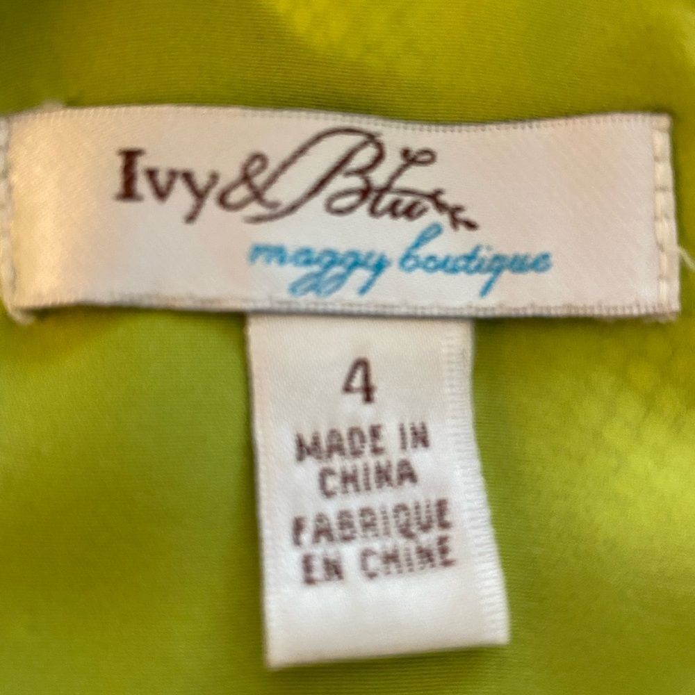 Ivy & Blu Maggy Boutique - 4 green / navy overlay , polyester, cotton - Picture 3 of 7